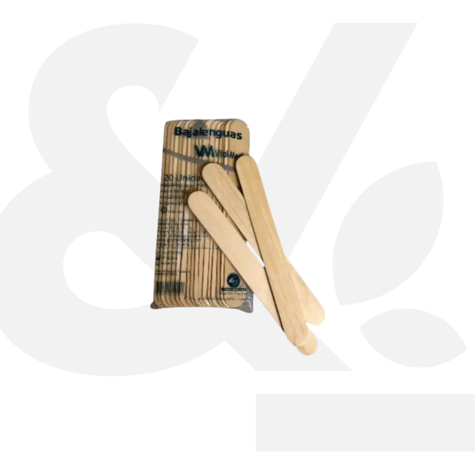 Baja Lengua de Madera Pack 20Und