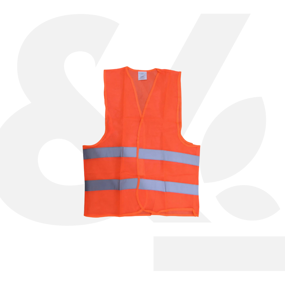 Chaleco Naranja con Cinta Reflectiva Steelpro