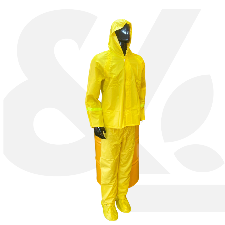 Conjunto Impermeable Amarillo 3 Piezas C-17 Talla-L
