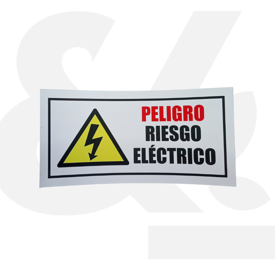Señalización en PVC "Riesgo Eléctrico"