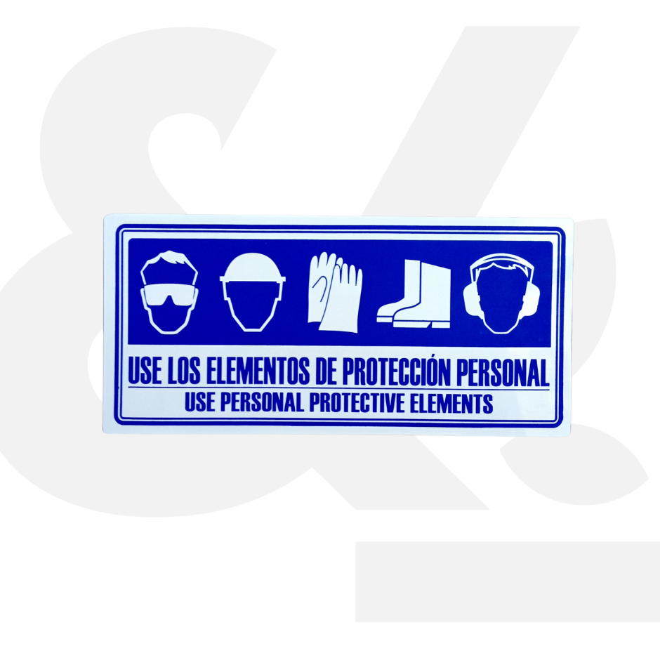 Señalización en PVC "Uso de EPP"